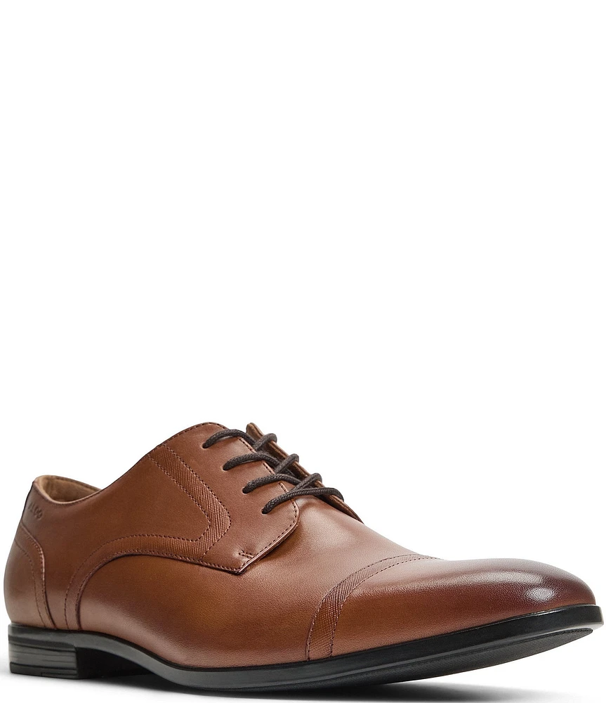 ALDO Men's Luigi Leather Cap Toe Lace Up Derby Oxfords