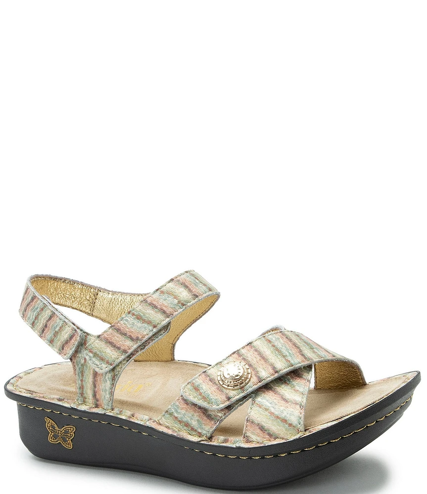 Alegria Kelsi Printed Leather Platform Sandals
