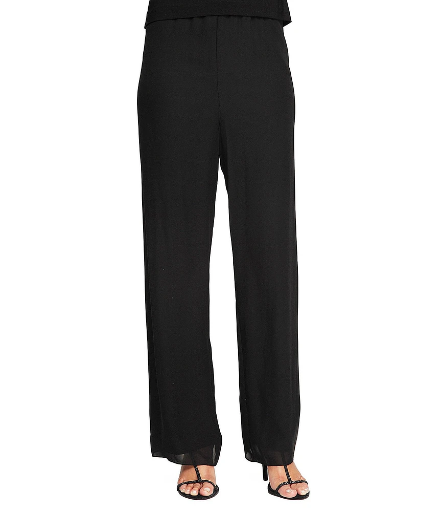 Alex Evenings Petite Size Silky Chiffon Pants