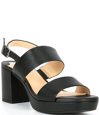 Alex Marie Analise Leather Banded Platform Dress Sandals