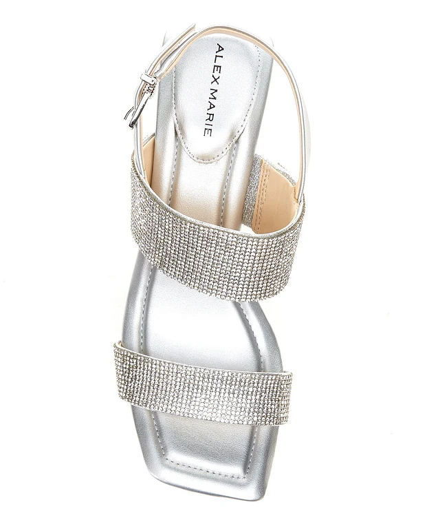alex marie silver dress shoes Heel Alex Marie Dress Sandals Alex Marie Kandis Satin Rhinestone Detail Dress Sandals Sales