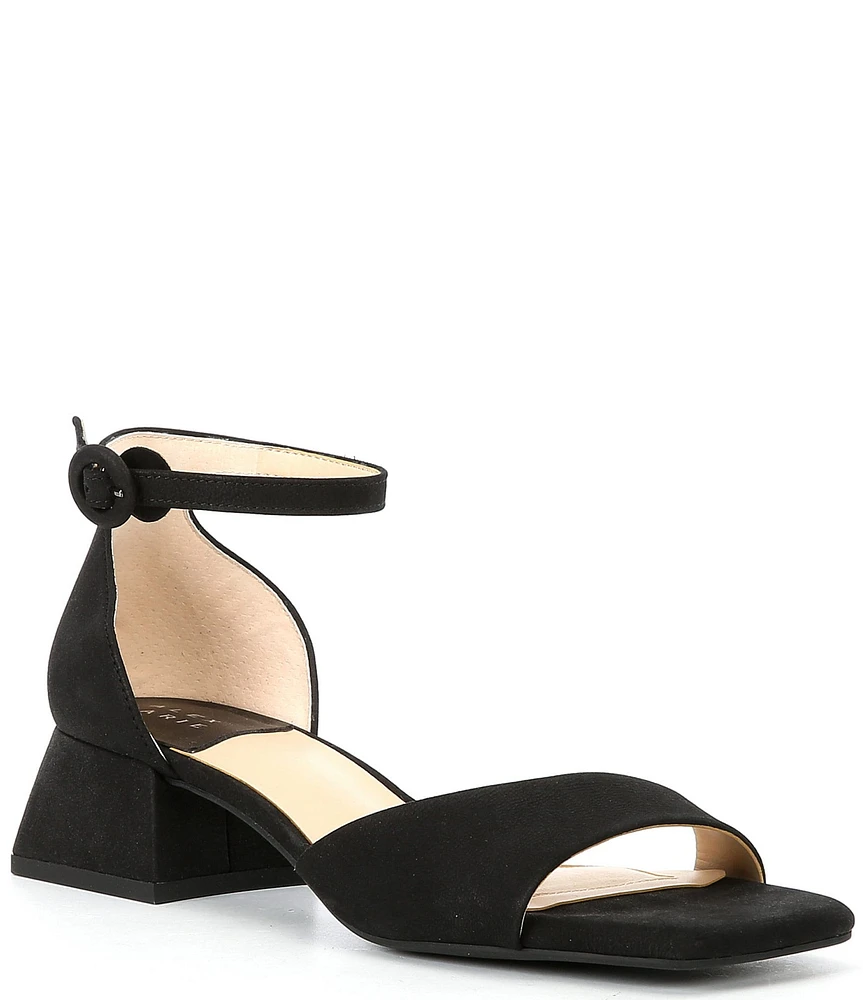 Alex Marie Belami Nubuck Suede Square Toe Dress Sandals