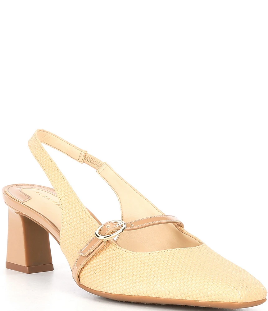 Alex Marie Blair Raffia Slingback Pumps