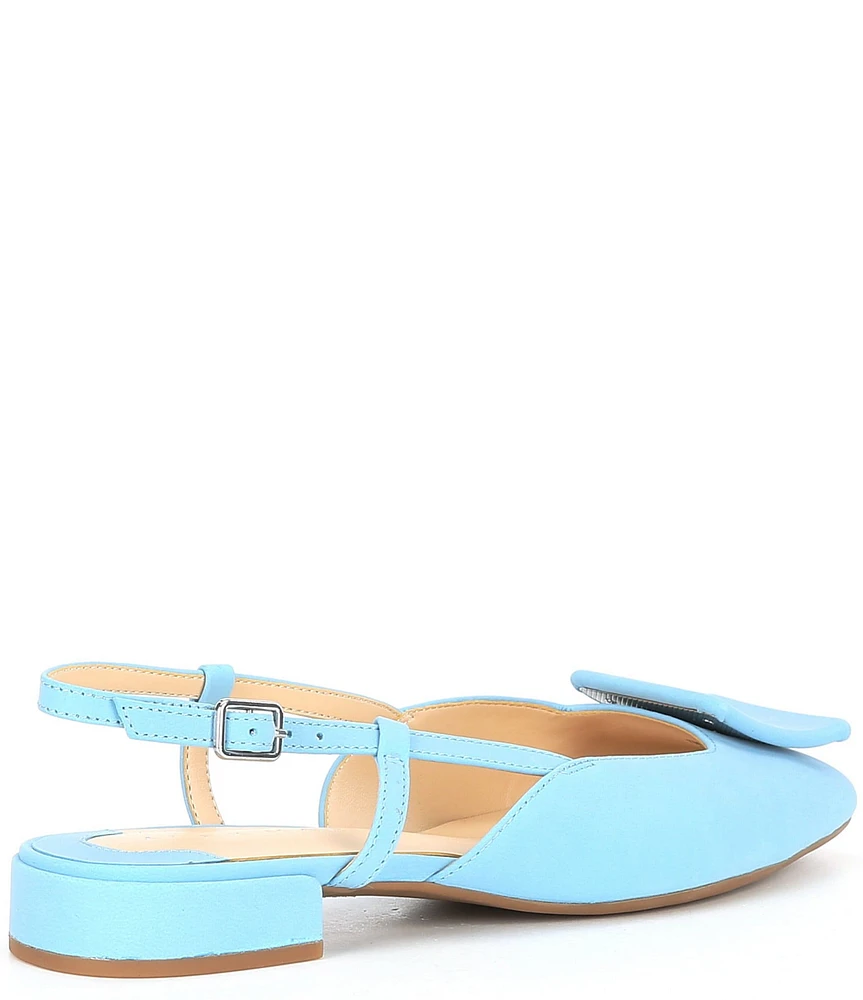 Alex Marie Micah Nubuck Ornament Slingback Flats