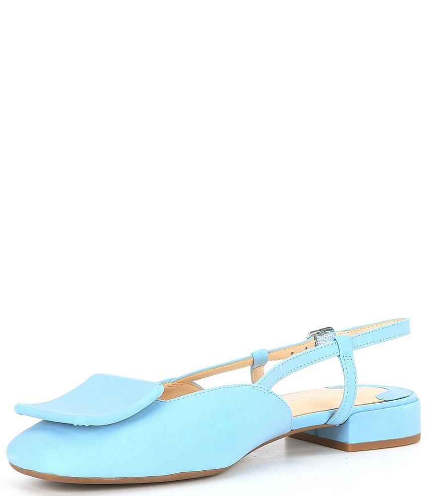 Alex Marie Micah Nubuck Ornament Slingback Flats