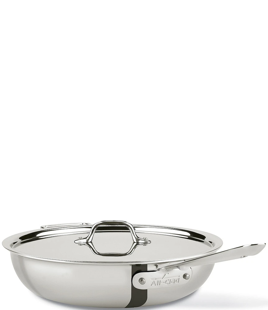 All-Clad D3 Stainless 3-Ply Bonded Weeknight Pan With Lid, 4 Qt.
