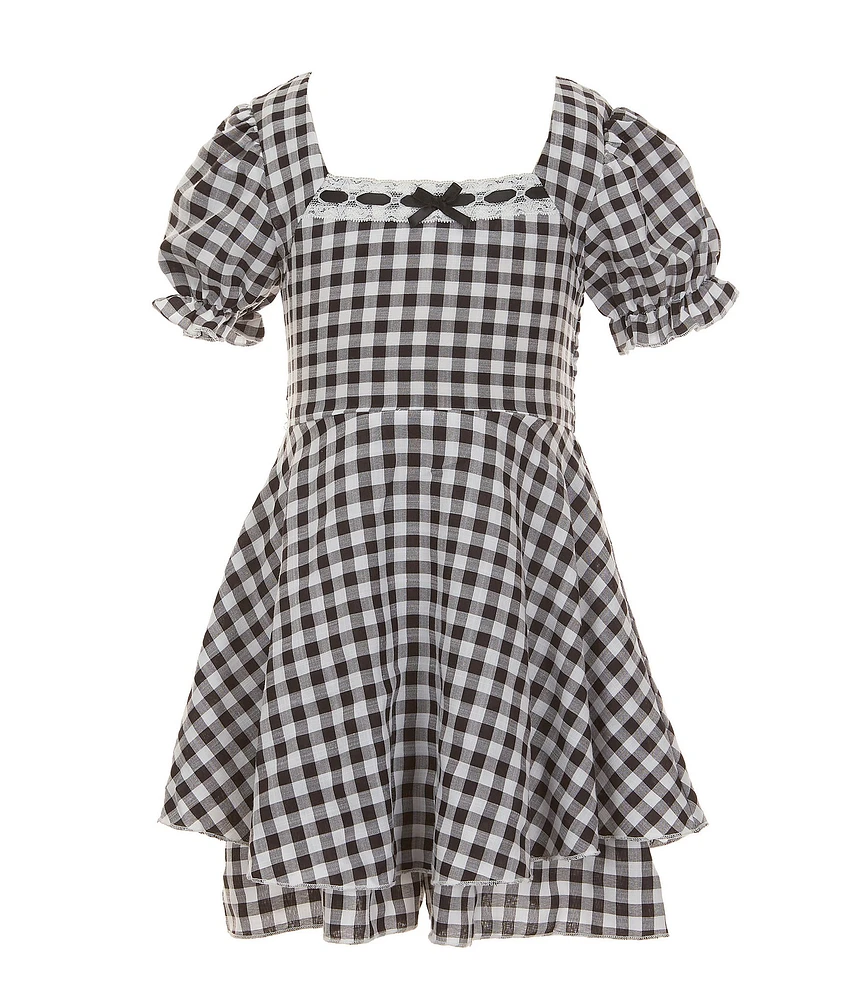 Allison & Kelly Little Girls Gingham Short Sleeve Dress