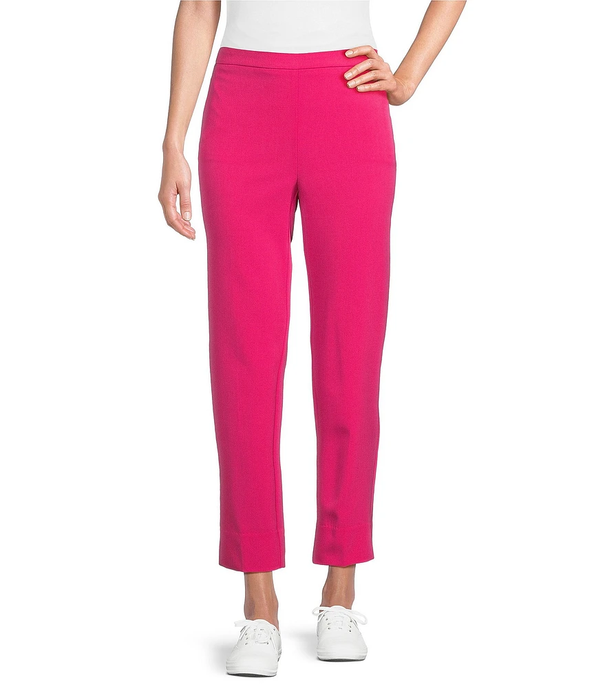 Allison Daley Petite Size City Stretch Pull-On Straight Leg Ankle Pants