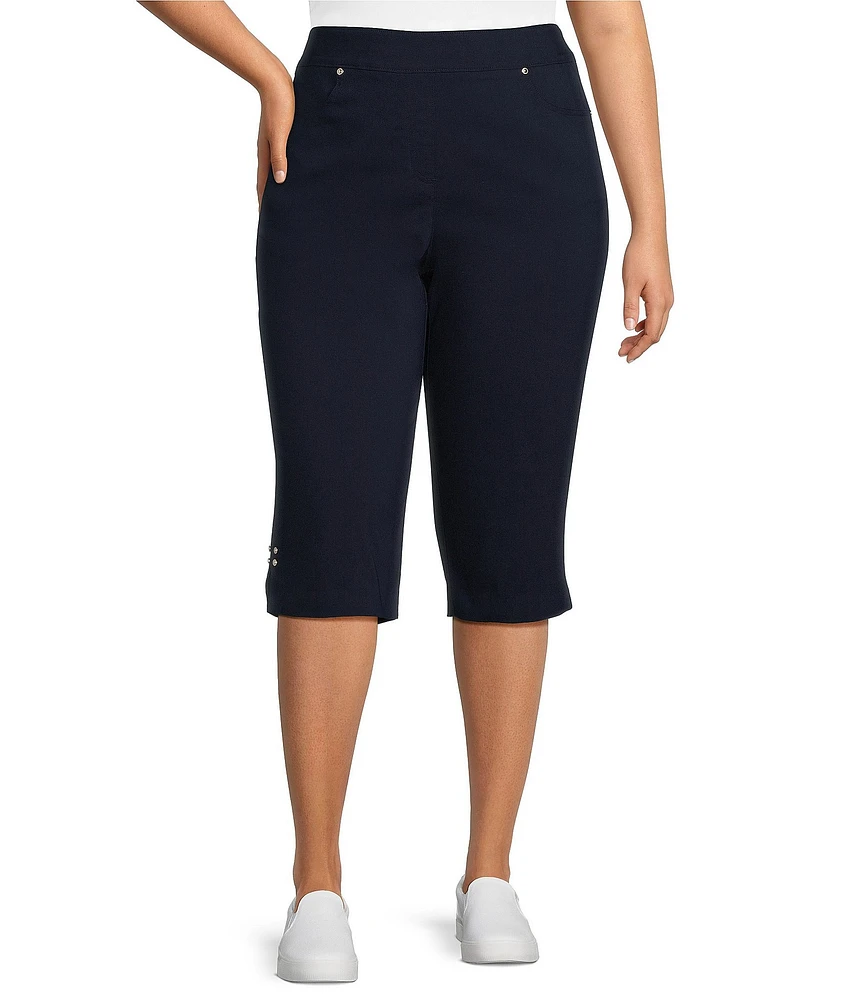 Allison Daley Plus Size Tech Stretch Pull-On Skimmer Pants