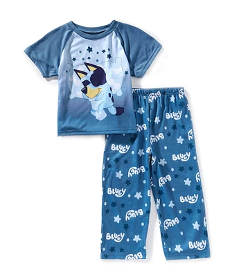 AME Little Boys Dream Bluey Raglan-Sleeve Pajama T-Shirt & Printed Pajama Pants Set