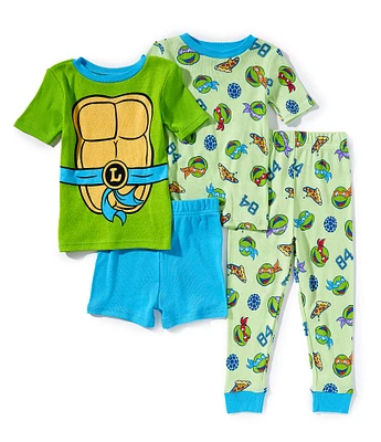 AME Little Boys Ninja Turtles 4-Piece Pajama Set