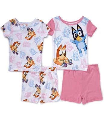 AME Little Girls Bluey Bingo Skate 2-Piece Pajama Set