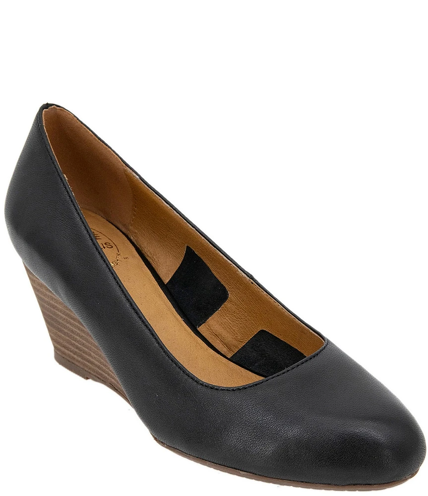 Andre Assous Khloe Leather Wedge Pumps