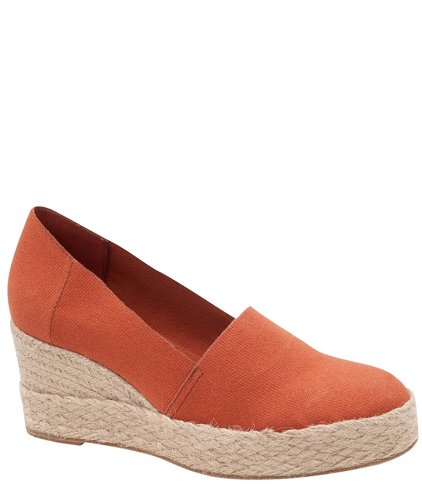 Andre Assous Patti Canvas Platform Wedge Slip On Espadrilles