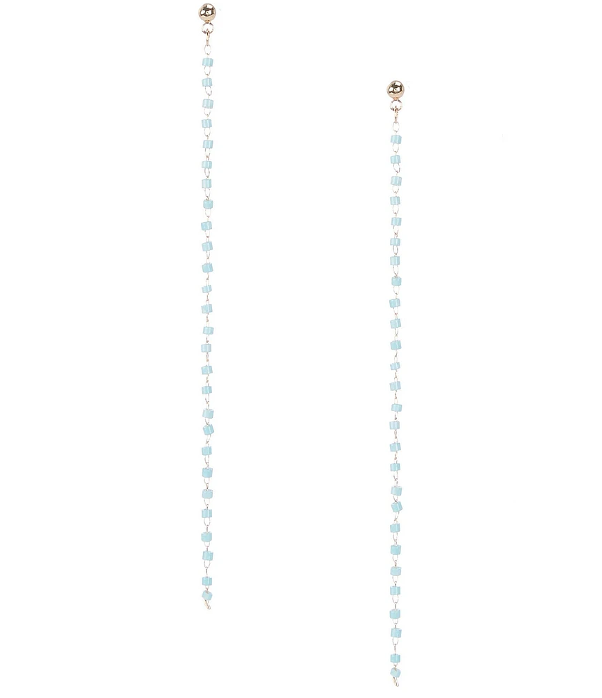Anna & Ava Delicate Beaded Linear Earrings