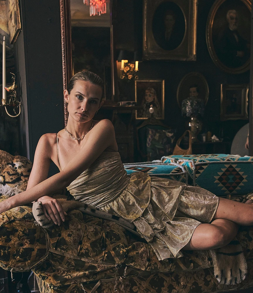 Anna & Ava Pave Crystal Link Paperclip Chain Necklace