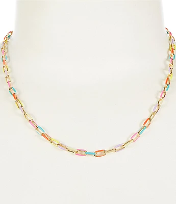 Anna & Ava Waterproof Color Link Chain Necklace