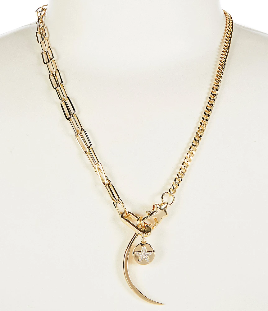 Anna & Ava Waterproof Celestial Charm Cluster Chain Short Pendant Necklace