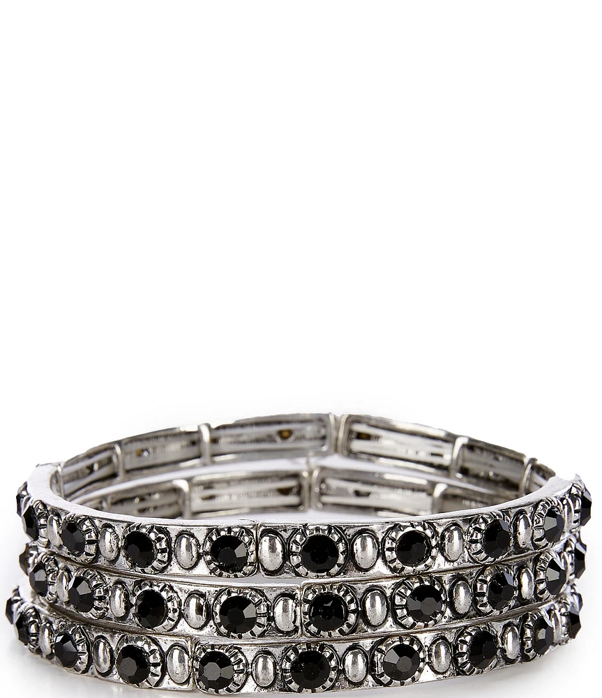 Anna & Ava Western Stone Stretch Bracelet Set
