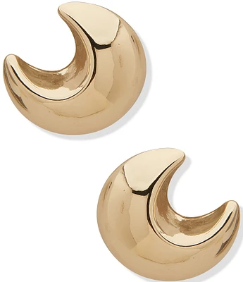Anne Klein Crescent Stud Earrings