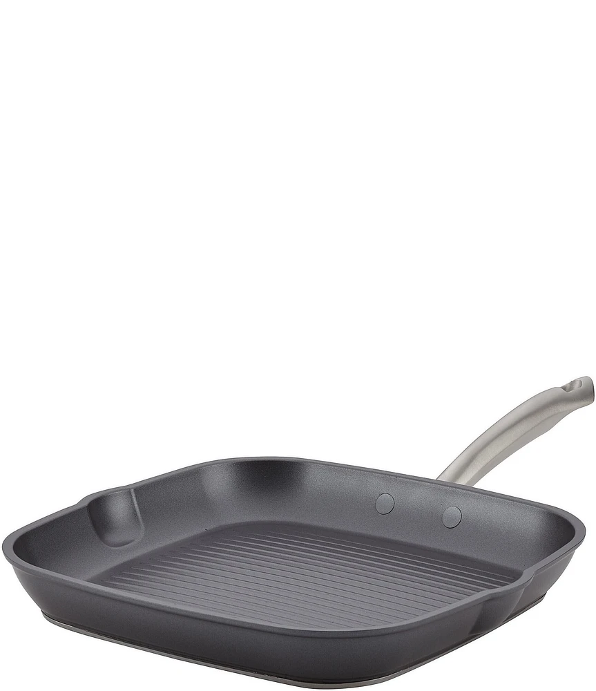 Anolon Accolade Hard-Anodized Precision Forge Square Grill Pan, 11#double;