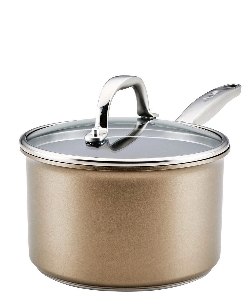 Anolon Ascend Hard Anodized Nonstick Saucepan with Lid, 3 Qt.