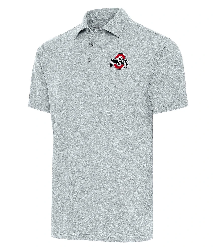 Antigua NCAA Big 10 Twine Short Sleeve Polo Shirt