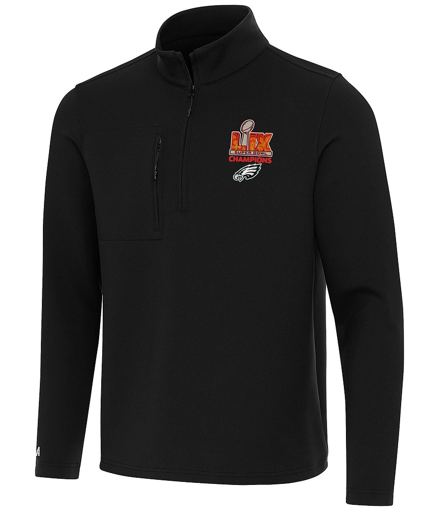 Antigua NFL Philadelphia Eagles Super Bowl 59 Champs Insider Quarter-Zip Pullover