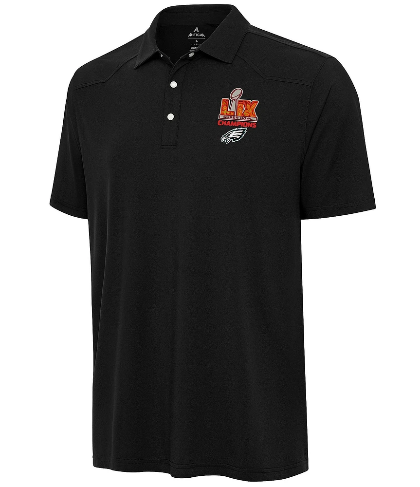 Antigua NFL Philadelphia Eagles Super Bowl 59 Champs Western Short Sleeve Polo Shirt