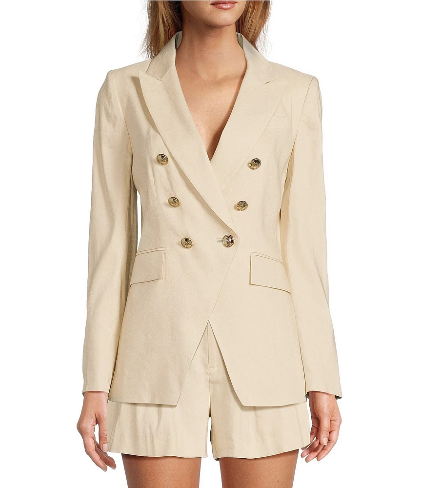 Antonio Melani Aurora Notch Lapel Long Sleeve Coordinating Button Front Blazer