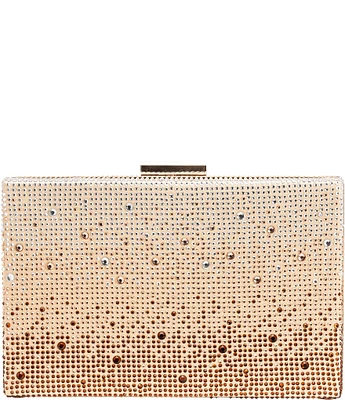 Antonio Melani Gradient Minaudiere Rhinestone Clutch