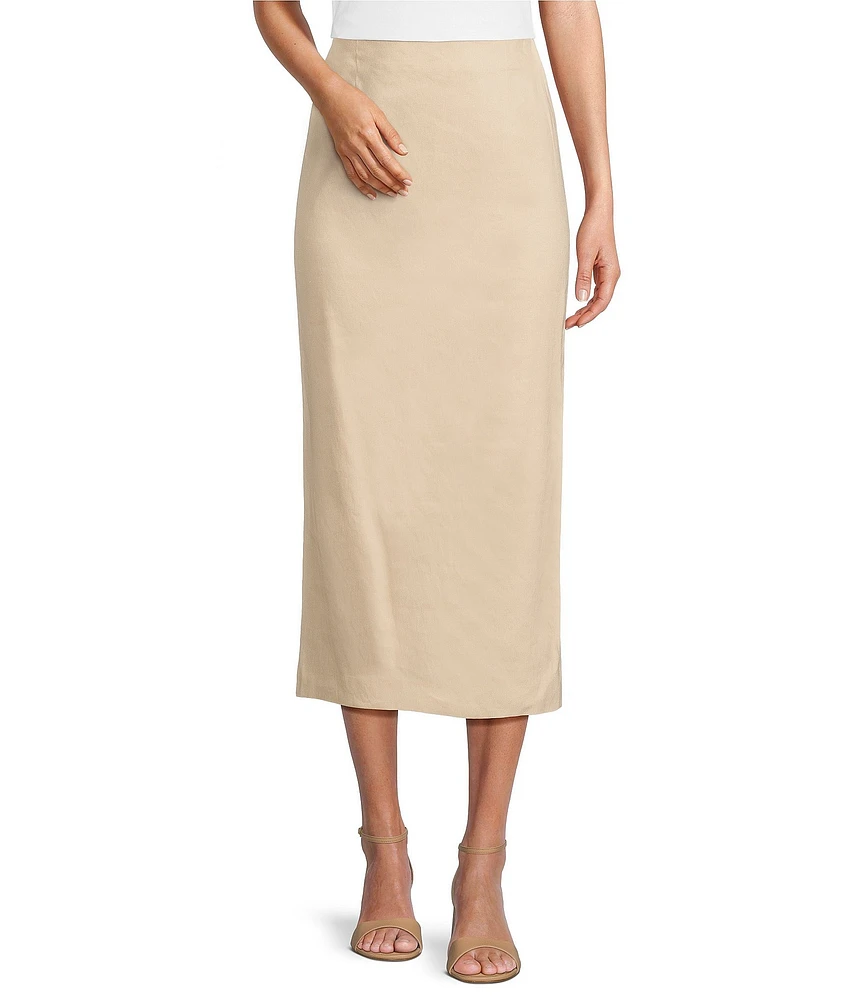 Antonio Melani Luna Linen Midi Skirt