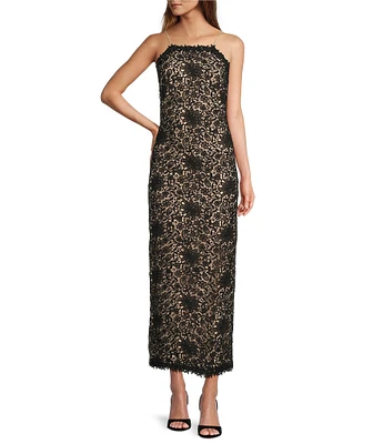 Antonio Melani Nancy Lace Square Neck Sleeveless Dress