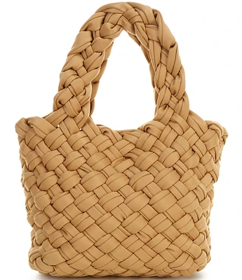 Antonio Melani Neoprene Puffy Woven Small Tote Bag