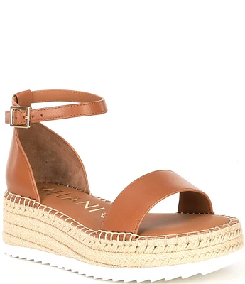 Antonio Melani Tanya Leather Espadrille Wedge Sandals