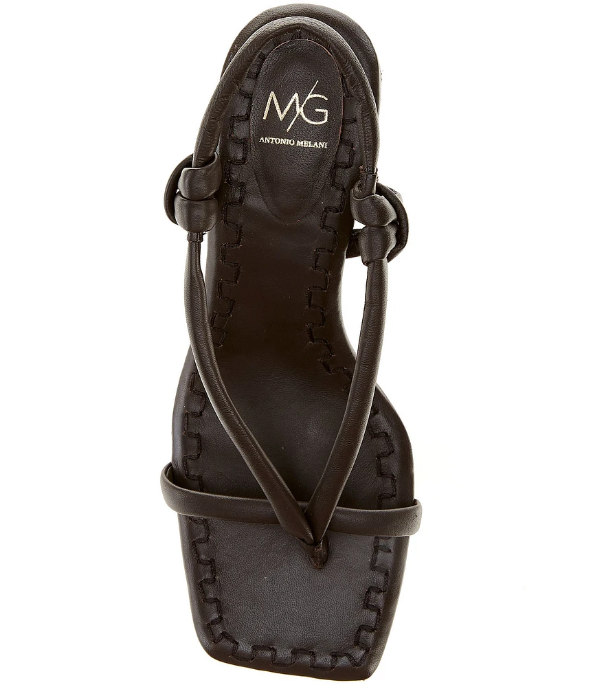 Antonio Melani x M.G. Style Brooks II Leather Slingback Dress Sandals