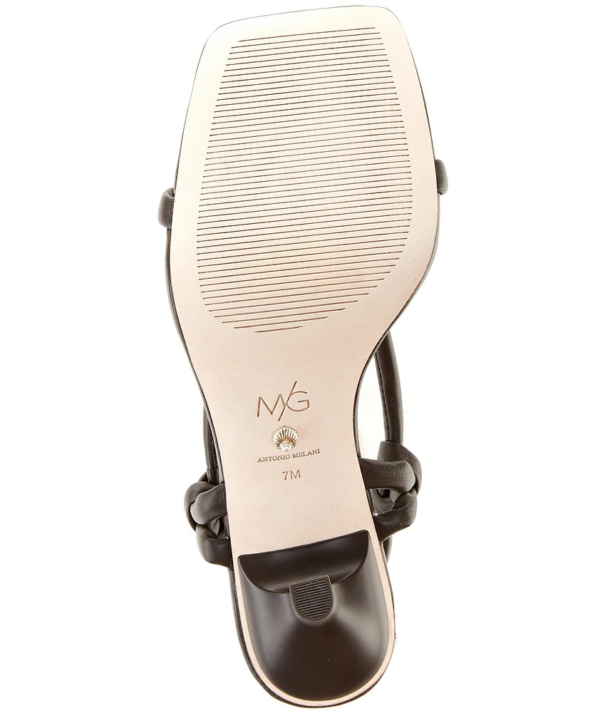 Antonio Melani x M.G. Style Brooks II Leather Slingback Dress Sandals