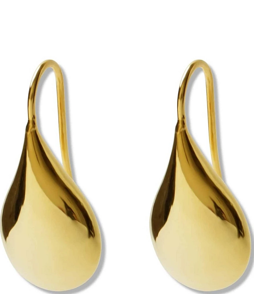 Argento Vivo Gold Small Puffy Sculptural Drop Earrings