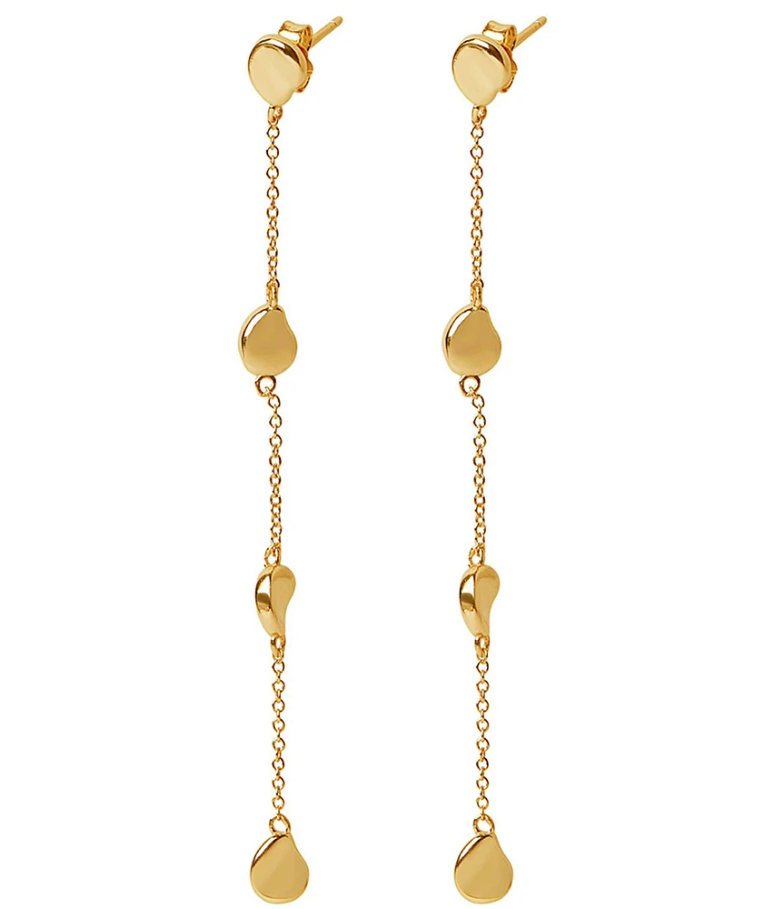 Argento Vivo 18K Organic Linear Earrings