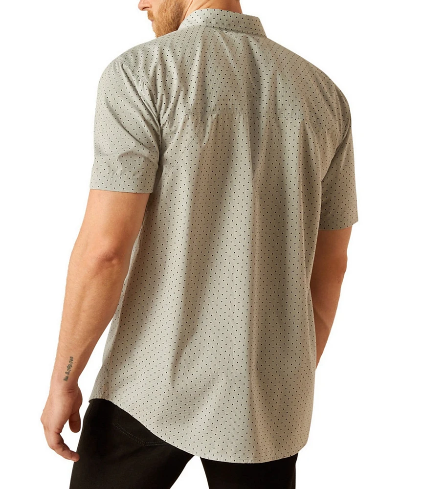 Ariat 360 Airflow Classic Fit Short Sleeve Dot Pattern Shirt