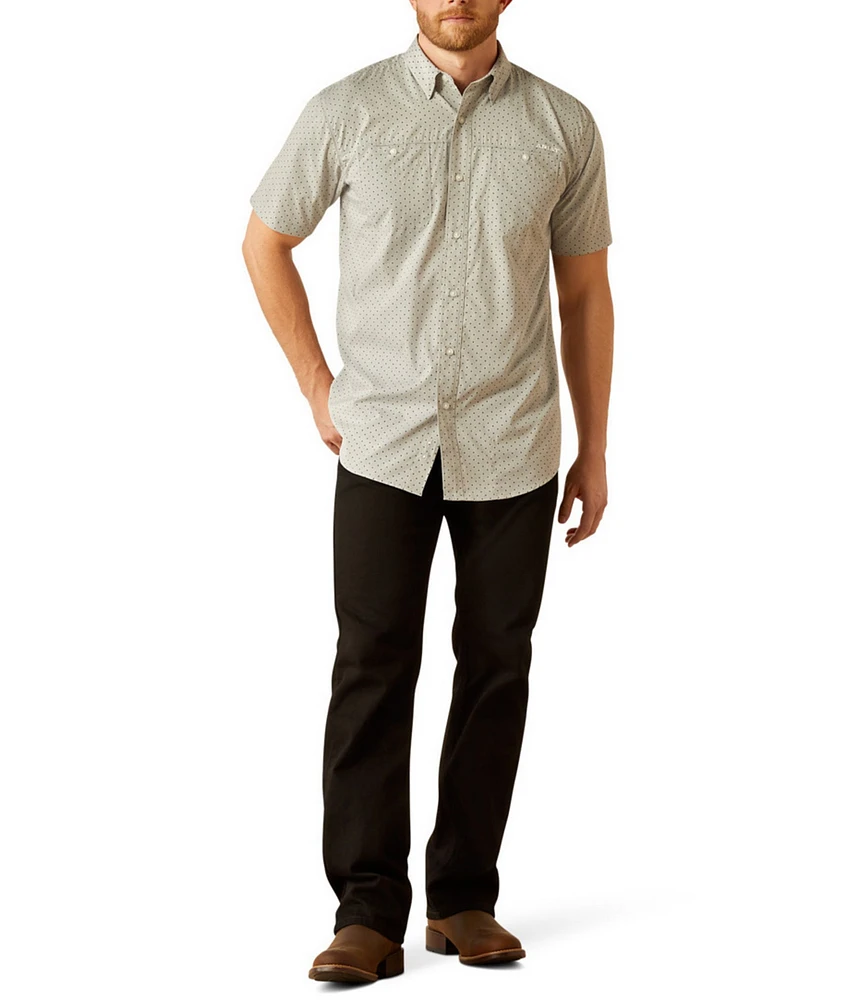 Ariat 360 Airflow Classic Fit Short Sleeve Dot Pattern Shirt