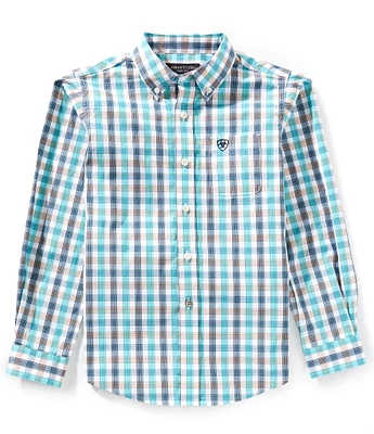 Ariat Big Boys 7-14 Long Sleeve Classic Pro Series Jonathan Shirt