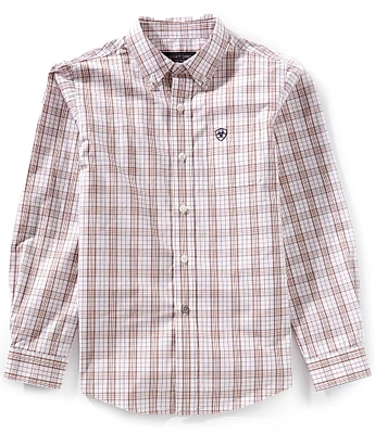 Ariat Big Boys 7-14 Long Sleeve Pro Series Jase Classic Shirt
