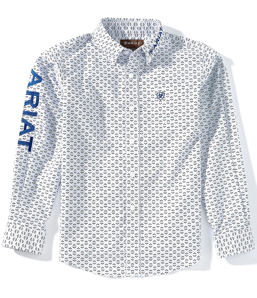Ariat Big Boys 7-14 Long Sleeve Team Drew Classic Shirt