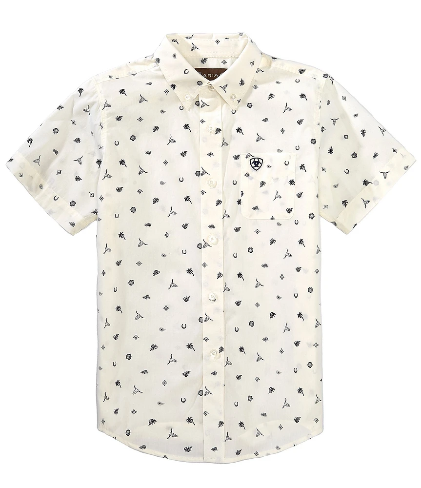 Ariat Big Boys 7-14 Short Sleeve Classic Colter Shirt