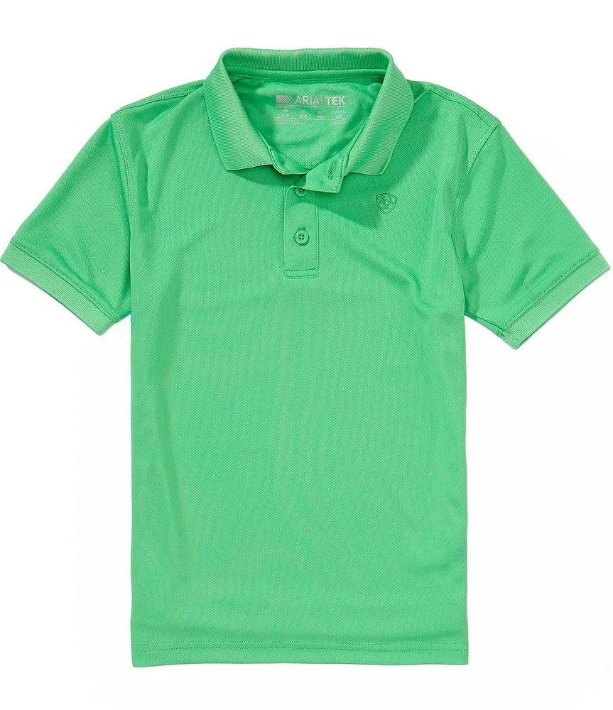 Ariat Big Boys 7-14 Short-Sleeve TEK Polo Shirt