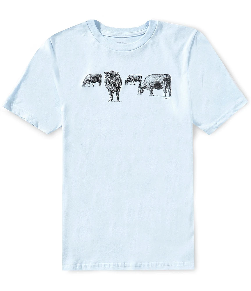 Ariat Big Girls Short-Sleeve Born To Farm T-Shirt