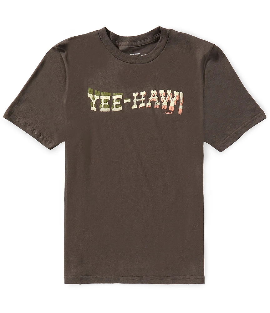 Ariat Big Girls Short-Sleeve Yee Haw T-Shirt