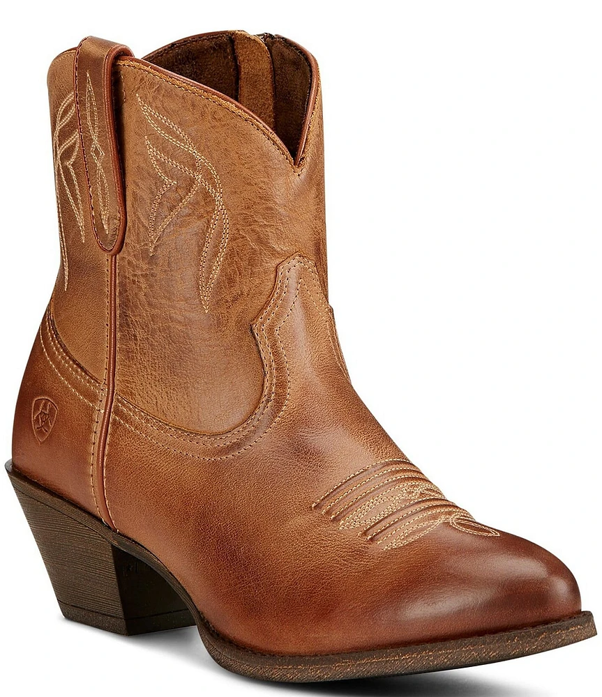 Ariat Women's Darlin Short Leather Block Heel Western Boots