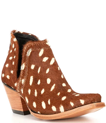 Ariat Women's Dixon Hair Calf Deer Print Western Booties